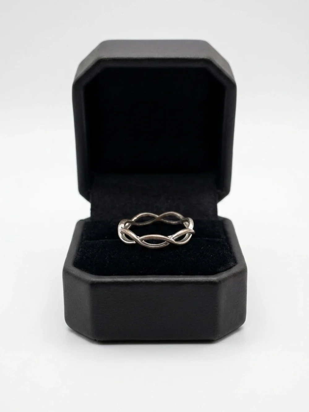 Sterling Silver Braided Infinity Ring